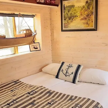 Cozy Little House With Sauna On A Fishing Boat